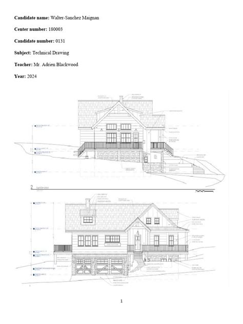 Image result for Technical Drawing SBA Reflection Example