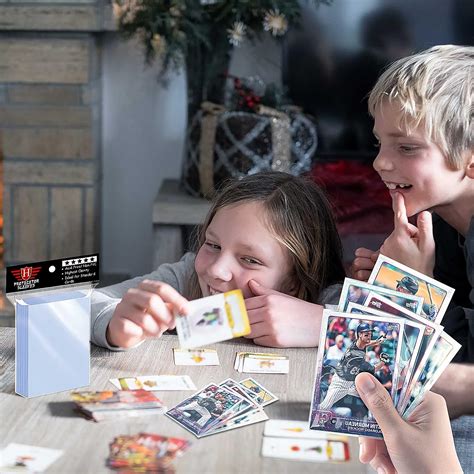 Buy 500 Counts Card Sleeves Toploaders for Trading Card, Soft Baseball ...