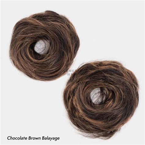 Faux Scrunchie Bun | Real Human Hair Bun | Bun Hair Extensions ...