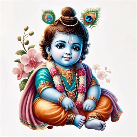 Premium Photo | Lord Krishna The Divine Indian God Krishna Krishn ...