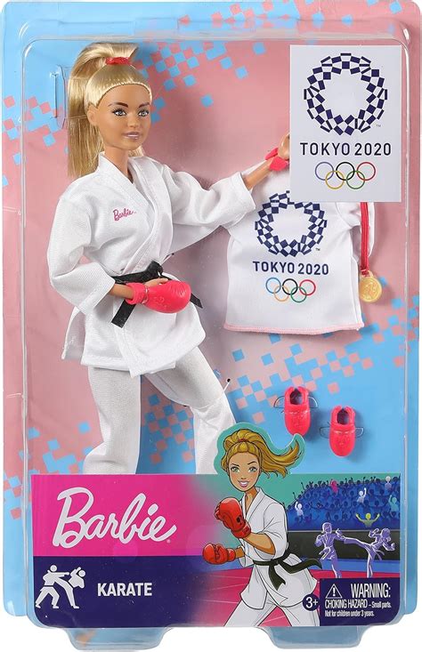 Buy Barbie Olympic Games Tokyo 2020 Karate Doll with Karate Uniform ...