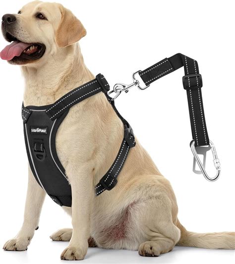 Dog Seat Belt, Safety Vest Dog Car Harness with Reflective Strip ...