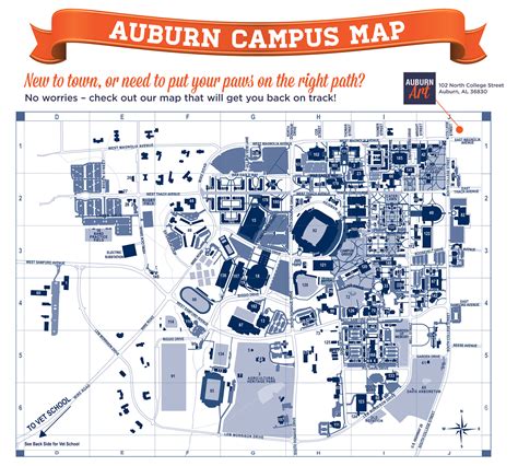 Auburn Campus Map