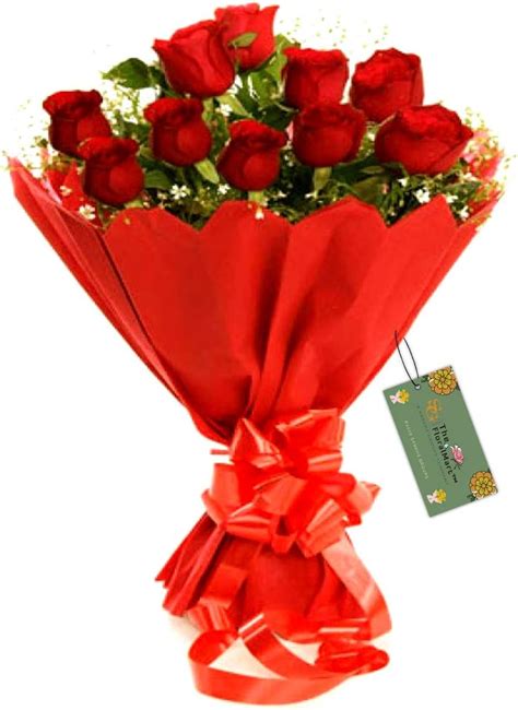 Florazone Love at First Sight Basket of Red Roses : Amazon.in: Home ...