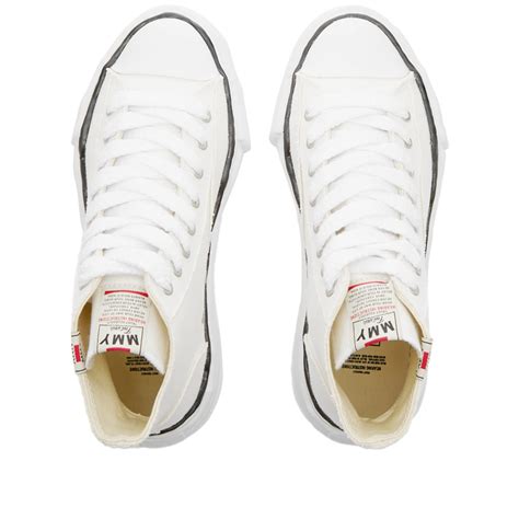 Maison MIHARA YASUHIRO Peterson High Original Sole Canvas Sneaker White ...