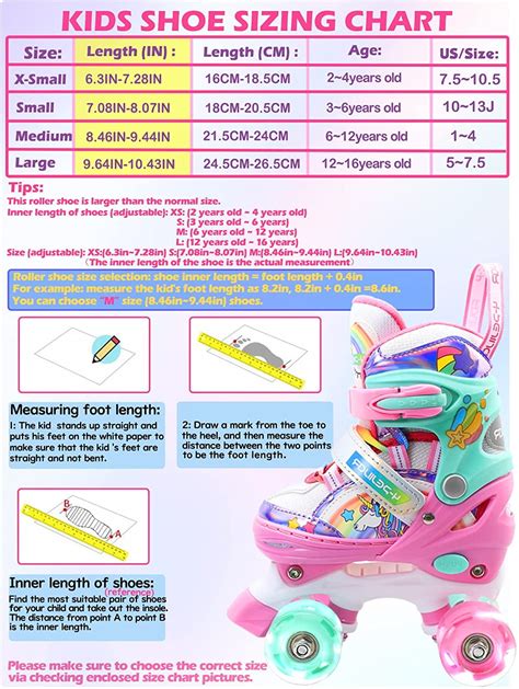 Buy Roller Skates for Kids Girls Rainbow Unicorn Toddler Roller Skates ...
