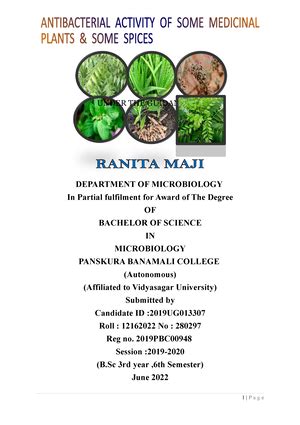DSE4(P)-1 - Microbiology - UNDER THE GUIDANCE OF DEPARTMENT OF ...