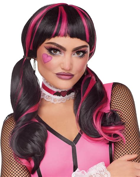 Amazon.com: Spirit Halloween Monster High Adult Draculaura Wig ...