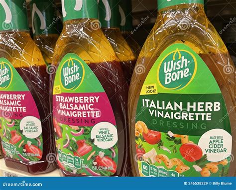 Retail Store Wishbone Salad Dressing Italian Variety Side View ...