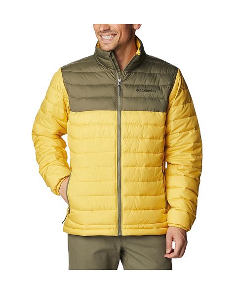 Buy Columbia Men Yellow Powder Lite Jacket Online at Adventuras | 508226