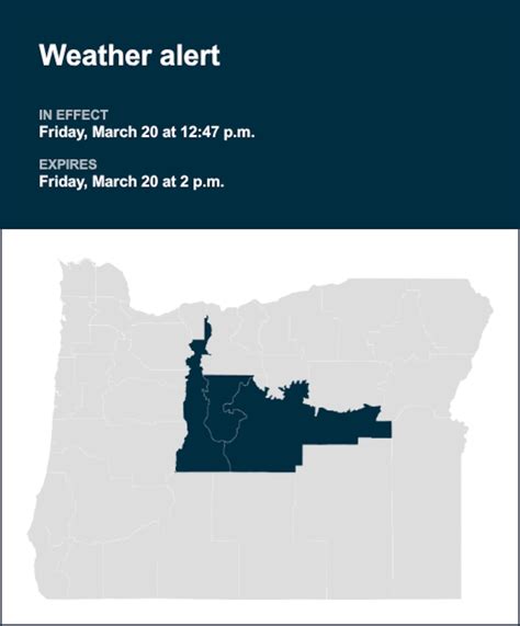 Weather alert in place for Central Oregon Friday afternoon - oregonlive.com