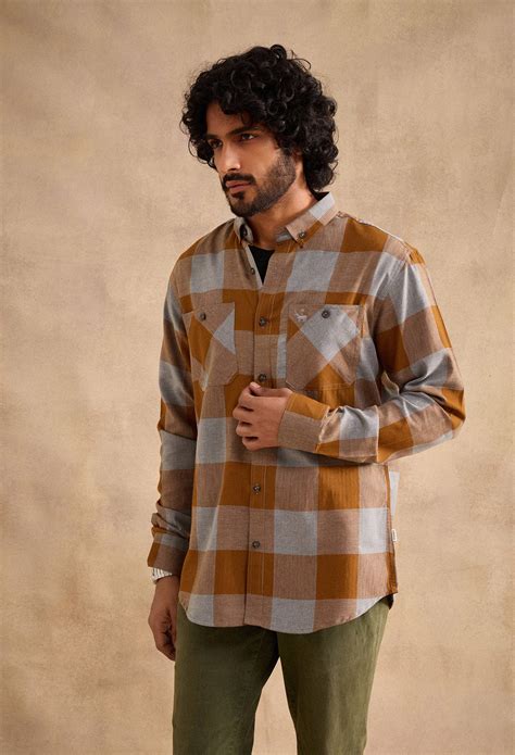 Moore Shirt - Brown and Grey – neopalms
