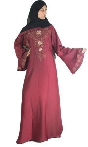 DESIGNER ABAYASANDBURQAS ABAYA_BURQA_NAQAAB_707 Art Silk Abaya With ...