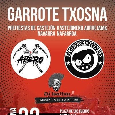 GARROTE TXOSNA 24 Tickets, Plaza de los Fueros de Castejón, Castejon ...