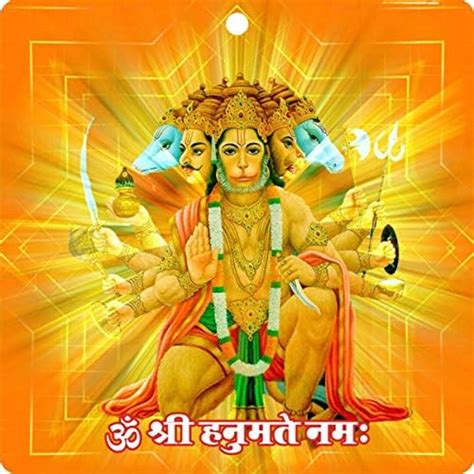 Buy Prabhu Samaksh Panchmukhi Hanuman Acrylic Wall Frame For South ...