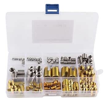 116Pcs Self Tapping Thread Slotted Inserts and Steel Wire Thread ...