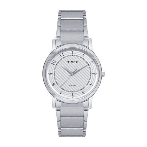 Timex Classics Men's Quartz Analog Silver Dial Round Case 3 Hands Func ...