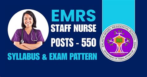 EMRS Staff Nurse Vacancy 2025-26: A Complete Guide to 550 Posts ...