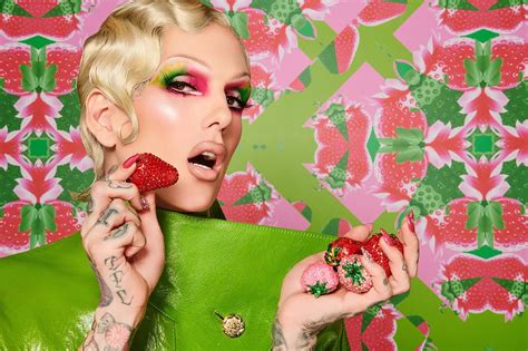JEFFREE STAR Collaboration with MORPHE BRUSHES BEAUTY AD CAMPAIGN- Strawberry, Makeup Brushes ...