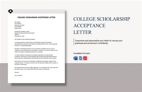 College Acceptance Letter Template - Sarseh.com