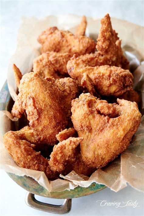 Deep-Fried Chicken Wings - Craving Tasty