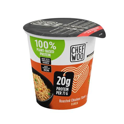 Chef Woo Roasted Chicken Ramen Cup High Protein Noodles 12 | Desertcart ...