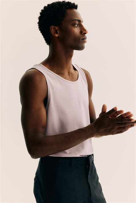 Regular Fit Vest top - Light pink - Men | H&M IN