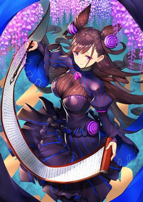 Murasaki Shikibu, Fate/Grand Order, dark hair, fan art, Fate series ...