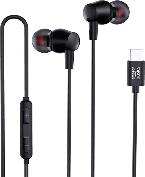 amazon basics EP1 in-Ear Type C Wired Earphones with Mic, Tangle Free 1 ...