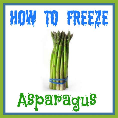 Asparagus is a nice treat from the freezer during the winter months ...