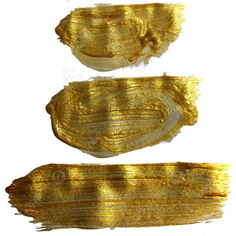 Gold Brush Strokes Original Painted, Gold Brush Strokes Brush, Gold Brush, Paint PNG Transparent ...