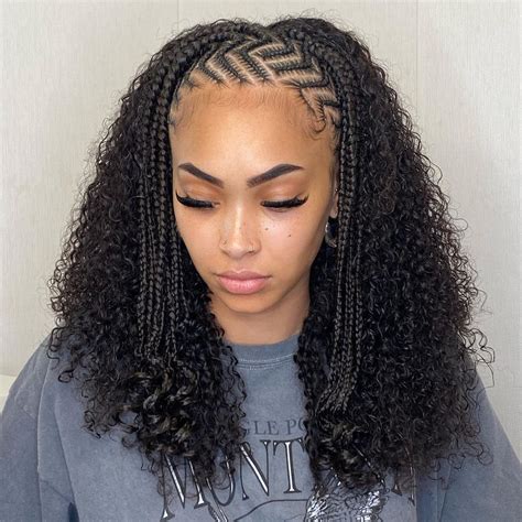 30 Braids with Curls that Are Immediate Stunners | Braids with curls ...
