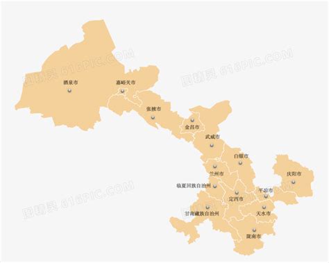 甘肃地图全图