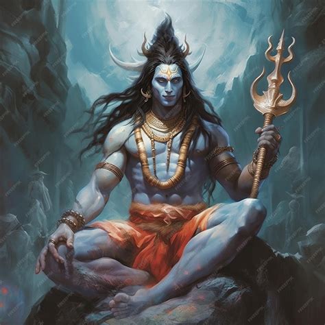 Lord shiva Maha shivratri Har Har Mahadev Generative ai | Premium AI ...