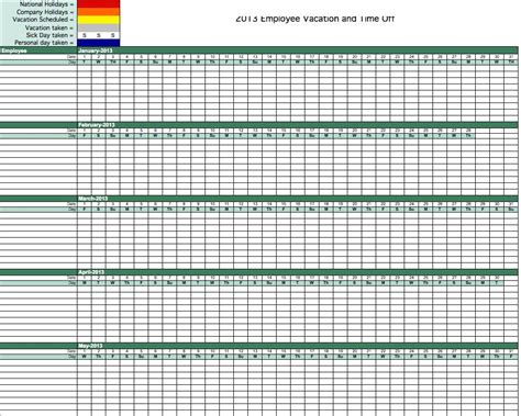 Image result for Employee Absence Tracker. Excel Template