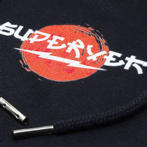 Supervek Oni Mask Black Unisex Printed Pullover Hoodie - Japanese Mask