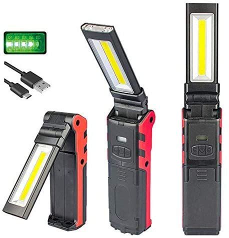 COB Led Work Light,USB Rechargeable Work Light with Magnetic Base ...