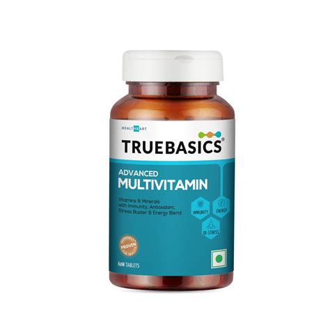 TrueBasics Advanced Multivitamin For Men & Women (60 Tablets) | With ...