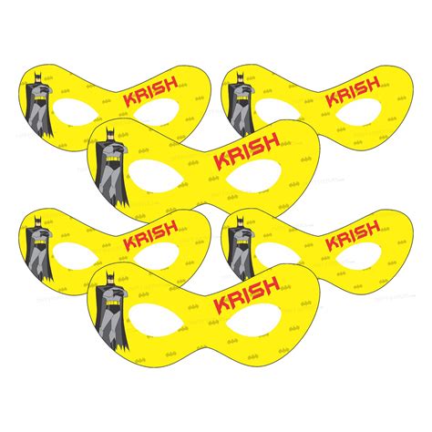 Batman Theme Customized Eye Mask | Birthday Party celebration Item ...