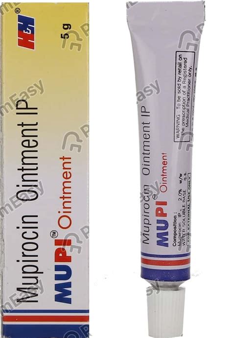 Mupi 2 %W/W Ointment (5): Uses, Side Effects, Price & Dosage | PharmEasy