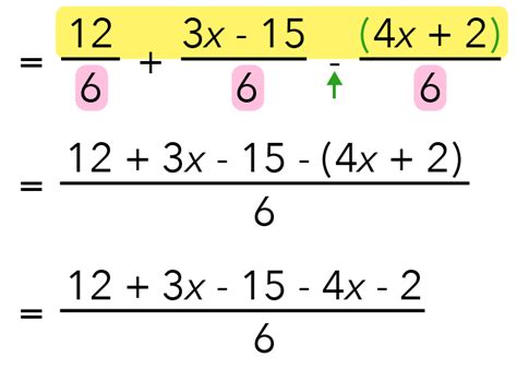 Algebraic Fraction Simplify 的图像结果