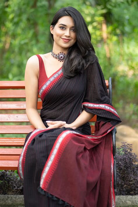 Young Romance Black Saree - I Love Sarees