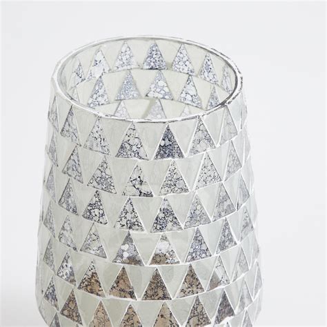 Buy Mabel Glass Mosaic Candle Holder with Stand from Home Centre at ...