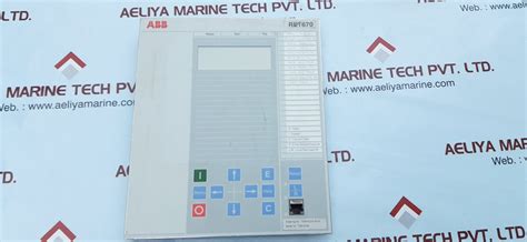 Abb Ret670 Transmission Transformer Protection 1/2Lqfb Rev R.Io ...