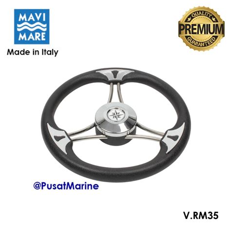 Setir Wheel In Stainless Steel With Black Colour Polyurethane Handgrip ...