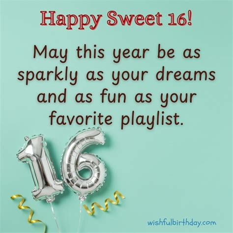 75 Sweet Happy 16th Birthday Wishes and Images for Every Teen - Wishful ...