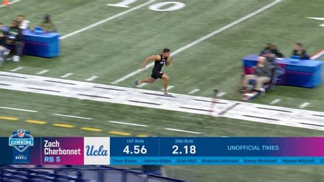 Skyler Bell runs official 4.40-second 40-yard dash at 2026 combine Vector Art