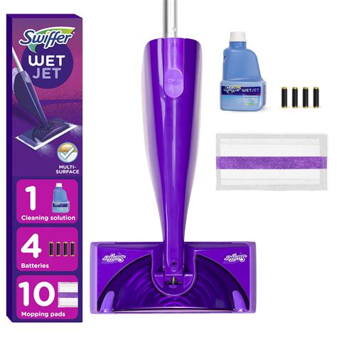 Swiffer WetJet Hardwood and Floor Spray Mop Cleaner Starter Kit ...