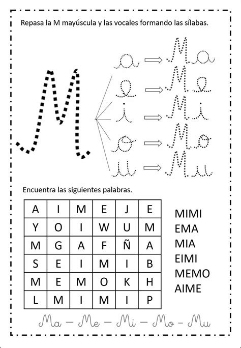 La letra m lecto escritura – Artofit