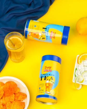Guppy Moms Lemon Iced Tea Powder – Sugar-Free & Refreshing Fruit Drink ...